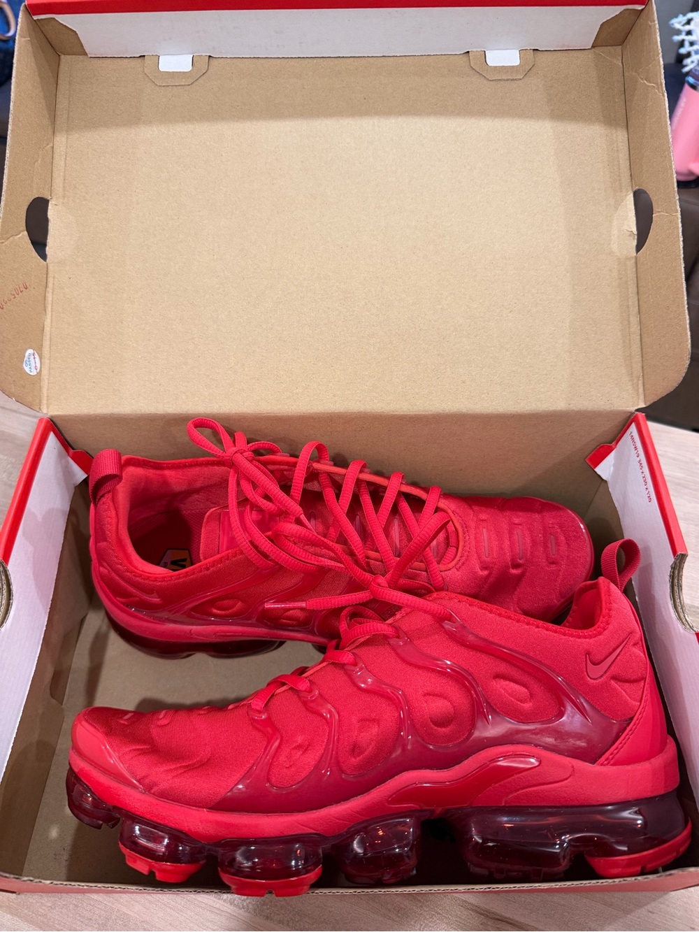 Men Red Nike Air Vapormax Plus